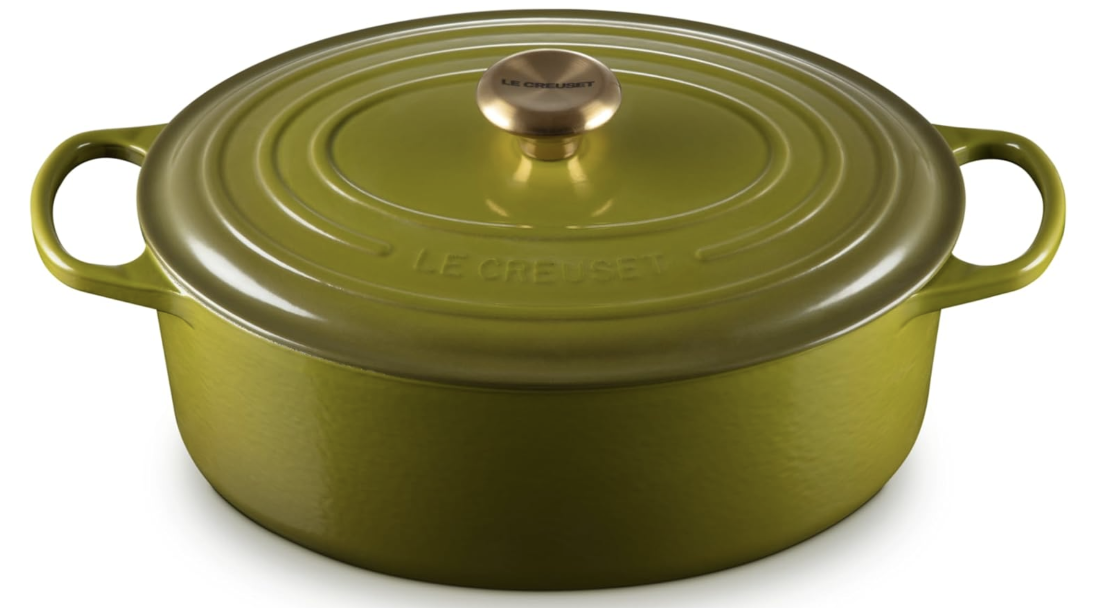 cast iron green olive le creuset pot